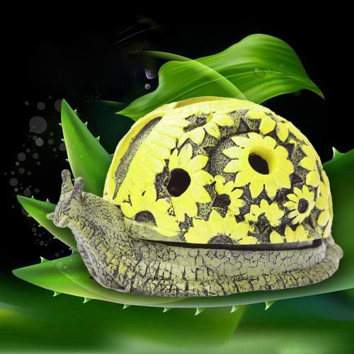 Rabbitroom Ashtrays for Cigarettes Outdoor Ashtray with Lid Resin Ash Holder for Indoor and Outdoor Home Office Decoration Creative Gift for Family and Friends (Snail)