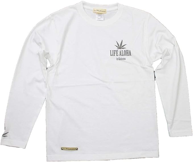 Amazon ロングtシャツ メンズ ワンポイント Life Aloha 白xl サングラス 通販