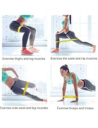 NENDUM Bandas de Resistencia, Látex Elástico Ligero Mediano Pesado Ejercicio Loop Bandas para Glúteos Butt Patas Terapia Física