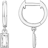 PAVOI 14K Gold Plated S925 Sterling Silver Post Lightweight Drop/Dangle Huggie Earrings for Women | Religious Ornament: Cross, Evil Eye, Clover, Celtic | Dainty Earrings for Women