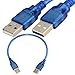 Yonisun 25CM USB 2.0 A Male to USB 2.0 A Male Sync Data Charge Short Cable Cord Adapter primary