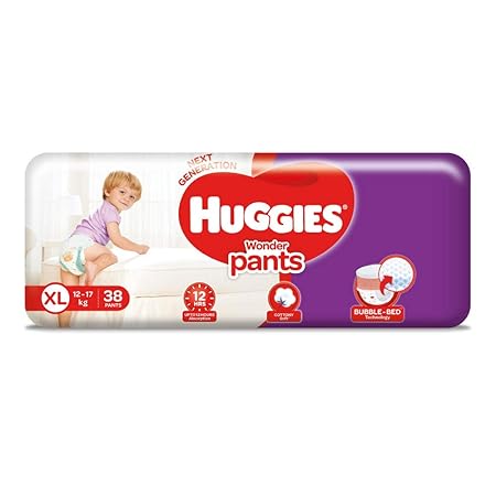 Huggies Wonder Pants Diapers, Extra Large (Pack of 38)