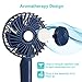 Mini Handheld Fan, MECO Portable Operated Fan Desktop Fan Outdoor Electric Fan with Phone Holder Aromatherapy Design 3 Speeds for Home Office Outdoors Travel-Newest 2018
