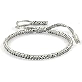 COLORFUL BLING Handmade Tibetan String Bracelet Adjustable Woven Rope Knot Buddhist Kabbalah Protection Lucky Friendship Bracelets for Mens Womens Amulet Gifts