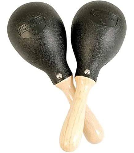 Maracas In Legno Meinl MWM2AM – Lunghezza 26 Cm, Colore Ambra, Suono Tradizionale
