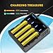Slot LCD Fast Intelligent Battery Charger SD4