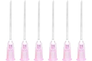 MIELIKKE 100 PCS 18G 38mm Glue tip Measuring and Refilling, Glue Dispensing Accessories