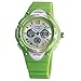 Pasnew Led Waterproof 100m Sports Digital Watch for Children Girls Boys with Three Alarms(Green)