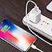Phone Charger, Travel Wall Power Adapter Charger Cable, [2-Pack] USB Data Charge Sync Cable Compatible with iPhone X/8/7/6S/6/Plus/SE/5S/5C/XS/XR/XS Max, iPod, iPad