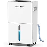 1,500 Sq.Ft Dehumidifiers for Home, 21 Pints Dehumidifier for Basement with Drain Hose, 3 Modes, 24H Timer, Child Lock, Manual or Continuous Drainage, Portable with Wheels, for Bedroom & Bathroom