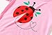 Girl Pajamas 100% Cotton Animal Insect Toddler 2 Piece Shorts Pjs Set