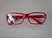 TOKYO-T Grell Sutcliff Costume Glasses Cosplay Red Thick for Men/Women