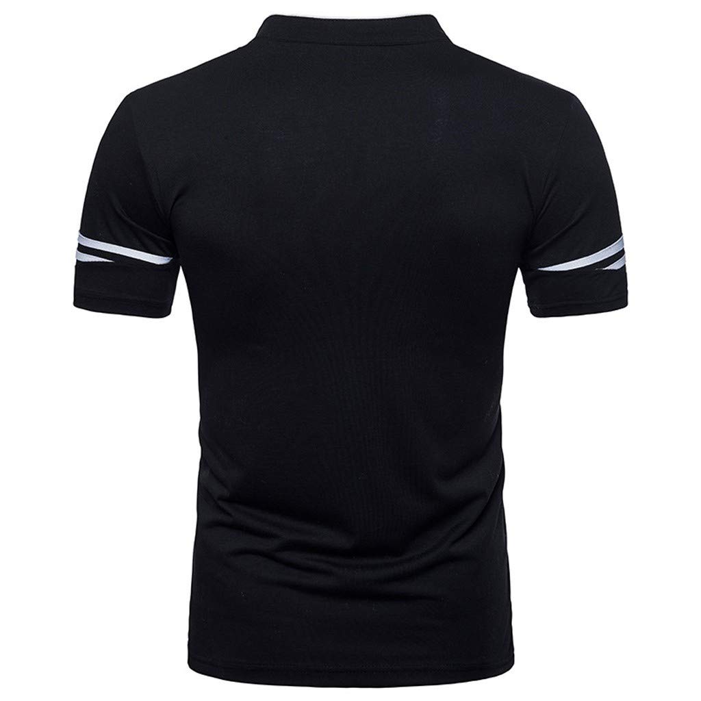 HucodeVan Hombre Polo de Manga Corta Manga Corta Color Liso Moda ...