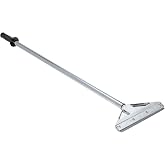 KP Operating Supply 8-Inch Floor Scraper Tool with Razor Blade, Long Handle | 8-inch razor blade floor scraper with telescoping handle and cushioned grip for removing residue, labels and debris