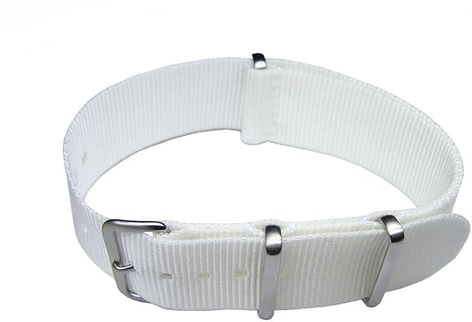 white nylon belt