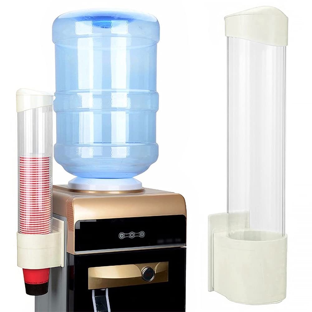 Cup Dispenser,Water Dispenser Cup Holder,Disposable Automatic Remover Cup Holder for Home Office Hospital(Black)