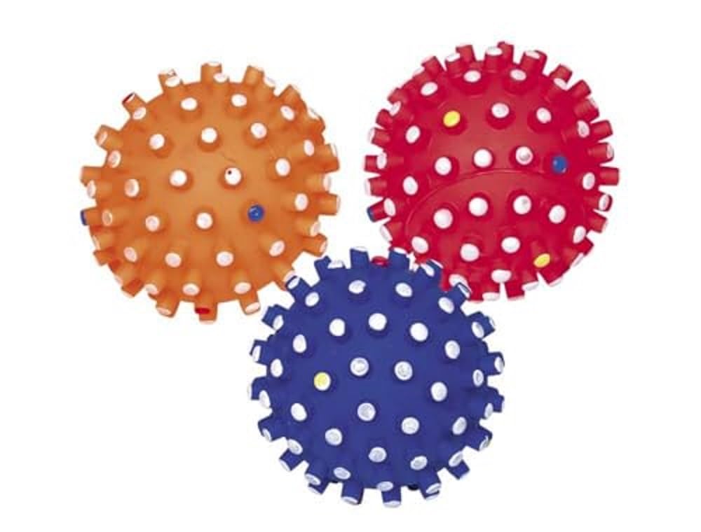 Nobby Vinyl Ball Classic with Squeaker Assorted Colours Diameter 10 cm