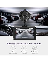 VAVA Cámara de salpicadero 1080P Full HD DVR para coche, grabadora de conducción con pantalla LCD de 3" WDR, sensor G, detección de movimiento, grabación en bucle