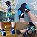 SUIEK Baby Boys Girls Swim Water Shoes Infant Pool Beach Sand Barefoot Aqua Socks (Dark Blue, Medium)