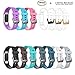 AIUNIT Compatible Fitbit Charge 2 Bands Applicable for Fitbit Charge 2 Accessories Bands Small/Large Wristbands for Fitbit Charge 2 Bracelet Strap Band Suitable for Women Men Boys Girls