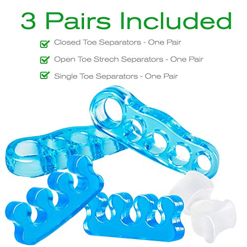 Toe Separators and Toe Straightener Restore Toes to Their Original Shape Gel Toe Stretcher Toe Spacers for Women and Men Hammer Toes Bunion Corrector Relaxing Toes - Thumbnail 2