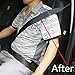 JDopption 2 Pcs Black Smart Seatbelt Adjuster Clip Buckle Shoulder Relax Neck Comfort Supports Seat Belt Clip Cover