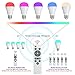 Multi Color LED Light Bulb RGB RF 2.4G Remote Control Bulb Smart Light Dimmable Color Changing Ball Timer Bulb E27 Lamp 360°Beam Angle 5W 420lm Bulb for Party/Bar/Wedding/Home Decoration by DotStone