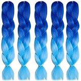 Emmet Jumbo Braids 60+ Colors Kanekalon Synthetic Box Braids African Hair Extension 100g/pcs, Hair Care Ebook Included (24