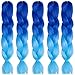 Emmet Jumbo Braids 60+ Colors Kanekalon Synthetic Box Braids African Hair Extension 100g/pcs, Hair Care Ebook Included (24