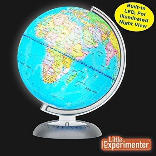 2 Illuminated+World+Globe+Stand+Built