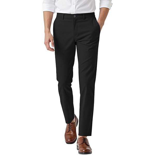 Floerns Men's Stretch Dress Pants Striped Side Work Business Suit Pants Black Medium at Amazon Men's Clothing store Floerns Men's Stretch Dress Pants Striped Side Work Business Suit Pants Black Medium at Amazon Men's Clothing store