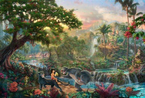 KELLYArtStore The Jungle Book Paintings Print on Canvas 24X30inc