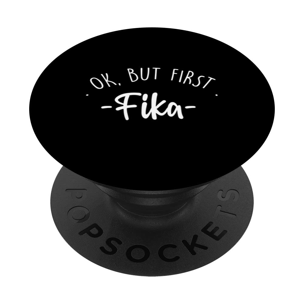 Scandinavian Coffee Break Fika (Shall We Have Coffee) PopSockets Swappable PopGrip