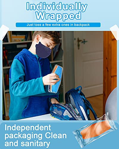 Kids KF94 Masks for Children, Individual Wrapped Colored Mask Kid Sized, Small Soft Mask for Boys Girls, Comfortable Fit for Easy Breath Talk, Adjustable Nose Wire Mask 20 Packs