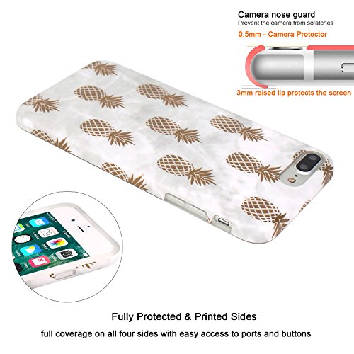 image for iPhone 7 Plus Case, iPhone 8 Plus Case, JAHOLAN Shiny Gold Pineapple G
