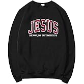 PANOZON Jesus Sweatshirt Faith Hoodie Christian Religious God Tops Man Woman Pullover Crewneck Longsleeve