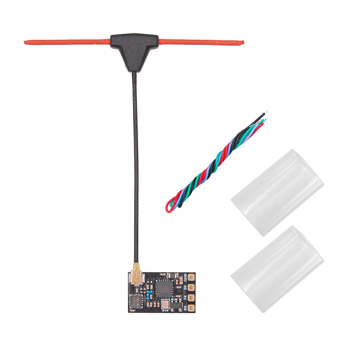 Hsthe Sea ELRS Receiver 2.4GHz RX SX1280 EXPRESS LRS Speed ​​Delay Range Optimal Performance Nano Long Range Receiver for FPV RC Quadcopter Racing Drone