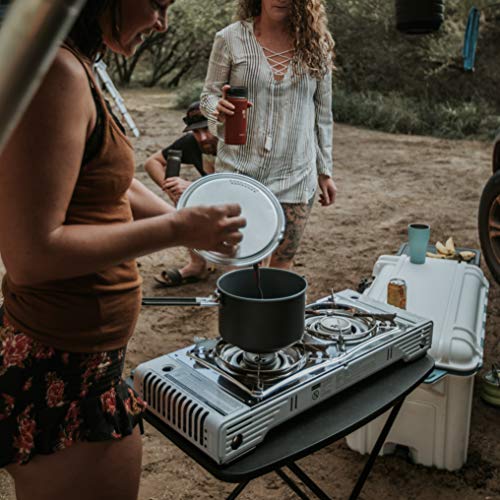 GAS ONE GS2000 Dual Fuel Double Portable Propane or Butane Stove with