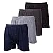 Ultra Mens Color Cotton Knitted Comfort Relaxed Boxer Shorts Underwear (4 Pack)
