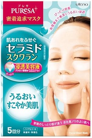 Amazon Puresa プレサ シートマスク セラミド 15ml 5枚入 Puresa プレサ フェイスパック 通販