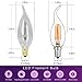 Keymit C35T 4W Candelabra LED Bulbs - Dimmable Light Bulb for Chandelier Lighting - 2700K Warm White 6Pack