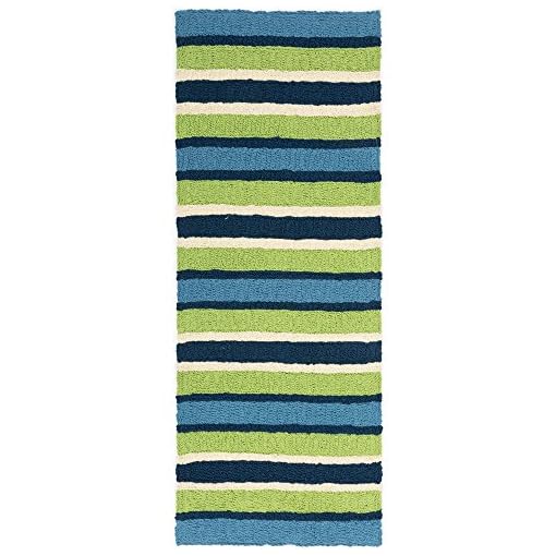 Jellybean South Bay 21" X 54" Striped Indoor Outdoor Area Rug