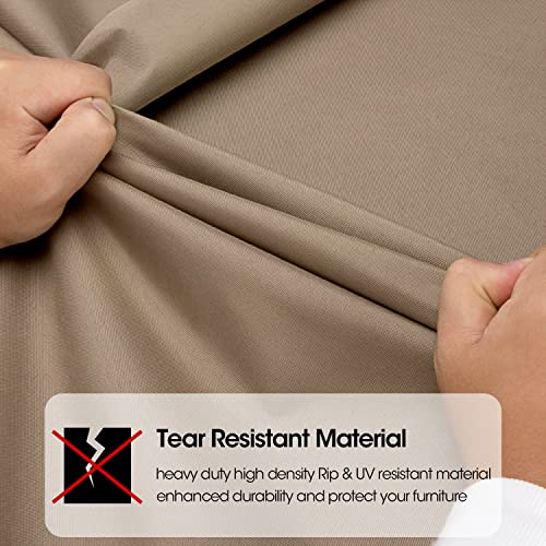 SunPatio Outdoor Sofa Cover, Waterproof Oversized Couch Cover with Seam