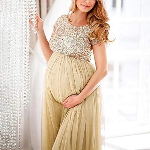 Yliquor Women Photography Photo Props Fancy Popular Long Maxi Gown Maternity Dress Ruched Elegant Fitted Slim Casual Loose Underwear Seamless
