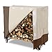 SONGMICS Heavy Duty Log Rack Cover Waterproof Firewood Cover 4ft UGLC48M