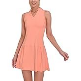 M MOTEEPI Athletic Workout Dress for Women Sleeveless Womens Golf Dress Tennis with Shorts and Pockets