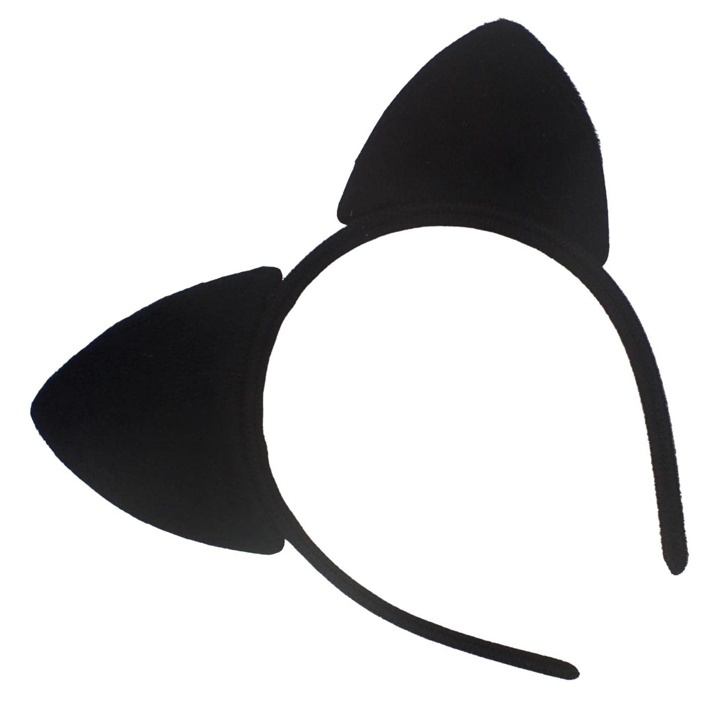 Topkids Accessories Cat Ears Cat Headbands Black Cat Headband Adult Kids Animal Fancy Dress Costume Fluffy Cat Ears Sequin Cat Ears World Book Day Costume (Black)