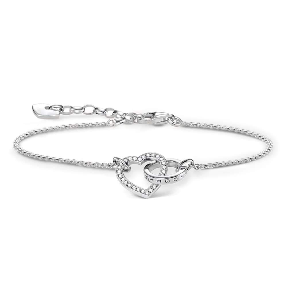 Thomas Sabo Women Bracelet Forever Together Heart 925 Sterling Silver A1649-051-14-L19v — image 1