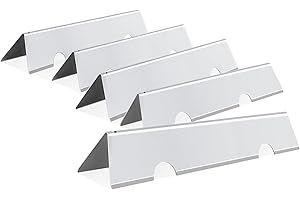 FLAMEDUTY Replacement Parts for Weber Spirit Grill Parts 7636, 15.3 Inch Stainless Steel Grill Heat Plates for Weber Spirit I & II 300 Series, Spirit E310 E320 E330 S310 S320 S330, 5 Pack Flavorizer Bars