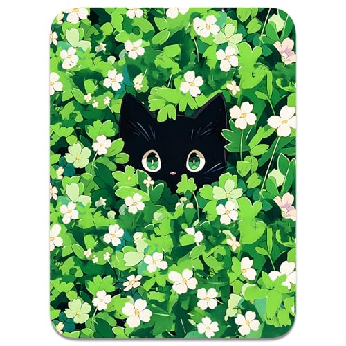 atufsuat Small Mini Mouse Pad 6 x 8 Inch Flower Cat